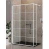 New Trendy New Modus White Ścianka Prysznicowa 1 Walk-In Zestaw 120x200 cm Szkło Przezroczyste Kratka (EXK-2243)