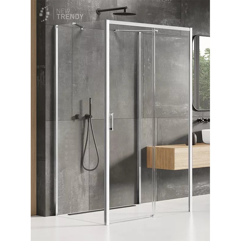 New Trendy Prime Kabina Prostokątna Przyścienna P 160x80x200 Przezroczyste 6mm Active Shield (K-0865)