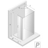 New Trendy Prime Kabina Prostokątna Przyścienna P 120x100x200 Przezroczyste 6mm Active Shield (K-1595)