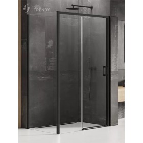 New Trendy Prime Black Kabina Prostokątna Narożna L 120x100x200 Przezroczyste 6mm Active Shield (K-1287)