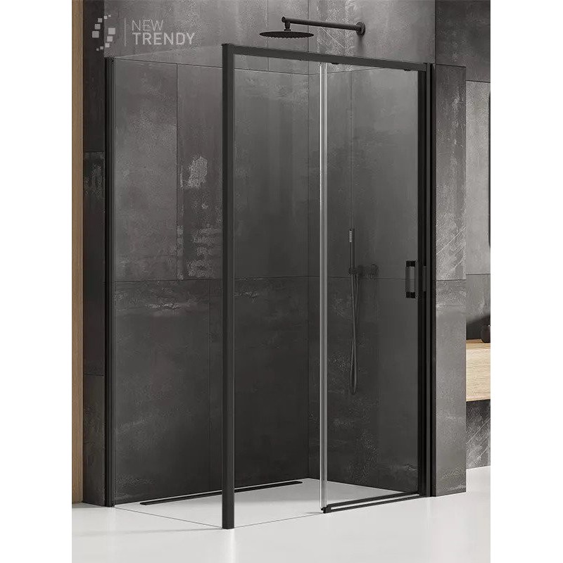 New Trendy Prime Black Kabina Prostokątna Narożna L 150x100x200 Przezroczyste 6mm Active Shield (K-1299)