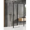 New Trendy Prime Black Kabina Prostokątna Przyścienna P 130x100x200 Przezroczyste 6mm Active Shield (K-0951)
