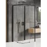 New Trendy Prime Black Kabina Prostokątna Przyścienna P 100x80x200 2D Przezroczyste 6mm Active Shield (K-1532)