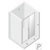 New Trendy Prime White Drzwi Prysznicowe P 120x200 Przezroczyste 6mm Active Shield (D-0405A)