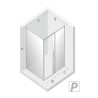 New Trendy Prime White Kabina Prostokątna P 100x80x200 Przezroczyste 6mm Active Shield (D-0401A/D-0219B)