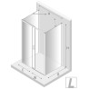 New Trendy Prime White Kabina Prostokątna Przyścienna L 150x90x200 Przezroczyste 6mm Active Shield (K-1026)