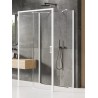 New Trendy Prime White Kabina Prostokątna Przyścienna L 150x90x200 Przezroczyste 6mm Active Shield (K-1026)