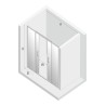 New Trendy Prime Light Gold Drzwi Prysznicowe U 180x200 Przezroczyste 6mm Active Shield (D-0447A)
