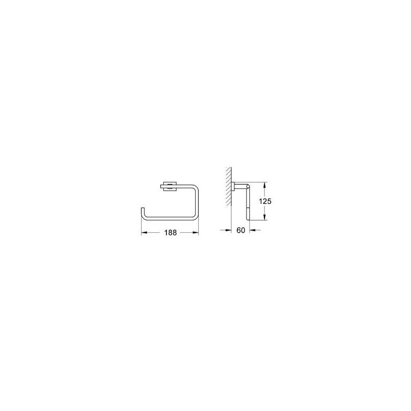 Grohe Essentials Cube Wieszak na ręcznik (40510001)