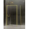 New Trendy Prime Light Gold Kabina Prostokątna P 160x90x200 Przezroczyste 6mm Active Shield (K-1490)