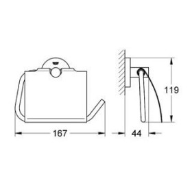 Grohe Essentials Uchwyt na papier (40367001)