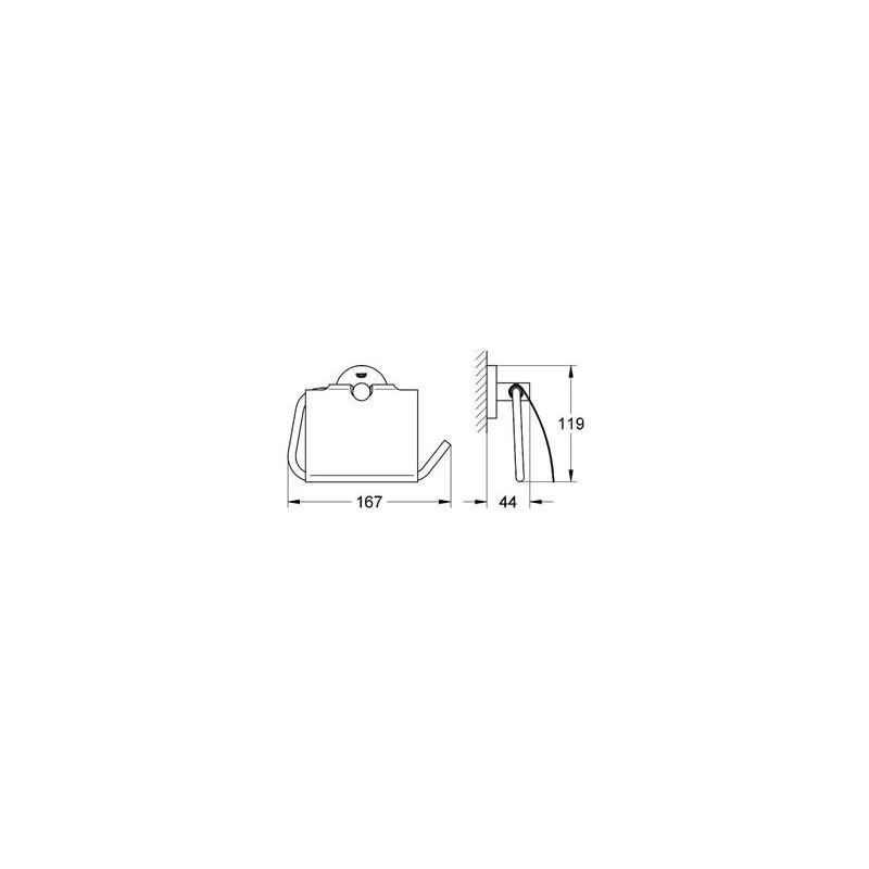 Grohe Essentials Uchwyt na papier (40367001)