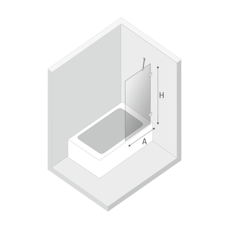 New Trendy Avexa White Parawan Nawannowy 100x150 Przezroczyste 6mm Active Shield (EXK-2965-WP)