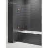 New Trendy Avexa Copper Parawan Nawannowy 60x150 cm Przezroczyste 6mm Active Shield (EXK-3803-WP)