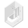New Trendy Smart Parawan Nawannowy 80x150 cm Przezroczyste 8mm Active Shield (EXK-4094)