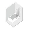 New Trendy New Modus White Parawan Nawannowy U 60x150 Przezroczyste 8mm Active Shield (EXK-2336)