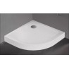 New Trendy Mild Stone Brodzik Akrylowy Półokrągły R55 80x80x11,5 Biały (B-0516)
