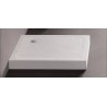 New Trendy Mild Stone Brodzik Akrylowy Kwadratowy 100x100x11,5 Biały (B-0522)