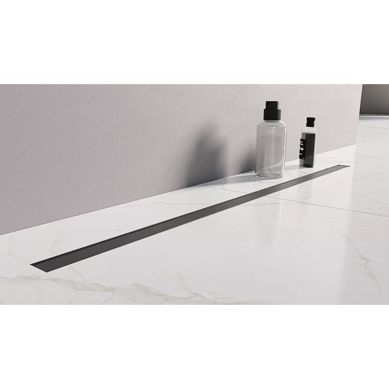 New Trendy Odpływ Liniowy Visio Slim Czarny Mat 800 (OL-0078)