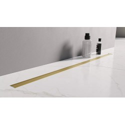 New Trendy Odpływ Liniowy Visio Slim Złoty Szczotkowany 600 (OL-0081)