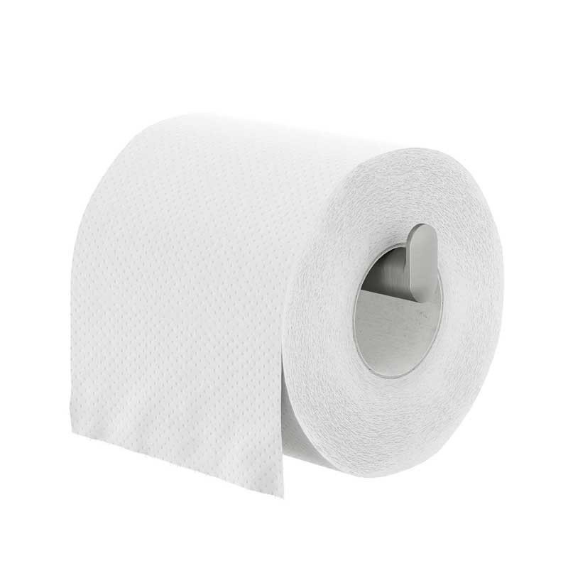 Tiger Cooper Wieszak na papier toaletowy bez pokrywy w kształcie litery L stal nierdzewna Szczotkowana / Czarny (800222)