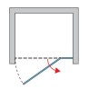 SanSwiss Annea AN13 Drzwi Prawe Jednoczęściowe Ze Ścianką Stałą W Linii 80x200 cm (AN13D08005007)