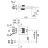 Paffoni Jo Bateria umywalkowa podtynkowa L-248mm (JO007NO)