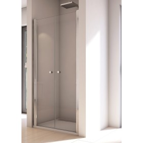 SanSwiss Solino SOL2 Drzwi Dwuczęściowe 100x200 cm Chrom, Szkło Screen (SOL210005087)