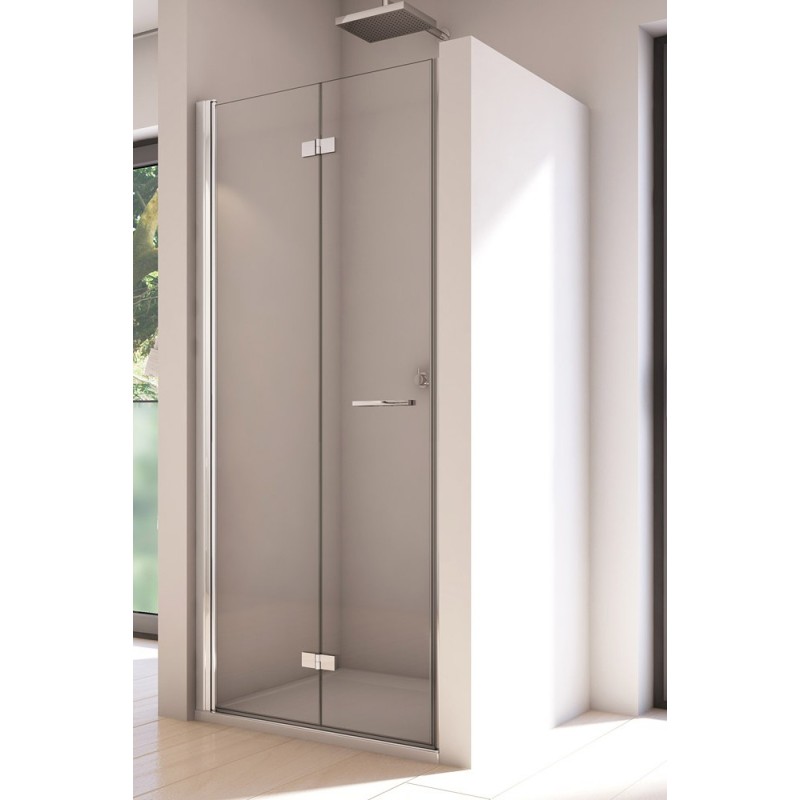 SanSwiss Solino SOLF1 Drzwi Dwuczęściowe składane L 70x200 cm Chrom, Szkło Przezroczyste (SOLF1G0705007)