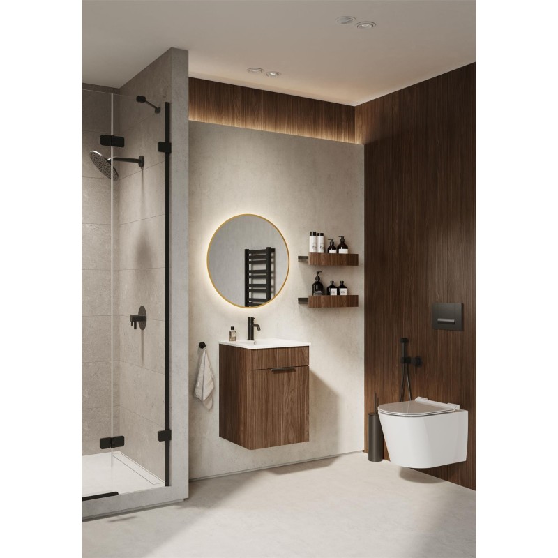Elita Qubo Plus Orzech Lincoln Set szafka z umywalką 40 cm (RE020400147060)