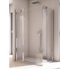 SanSwiss Solino SOL13+ SOLT1 Kabina prysznicowa ze ścianką 140x75x200 cm chrom, Szkło Przezroczyste (SOL1314005007 + SOLT1075050