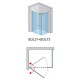 SanSwiss Solino SOL31+SOLT3 Kabina prysznicowa 90x80x200 cm chrom, Szkło Czyste (SOL3109005007+SOLT308005007)