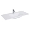 Elita Look Orzech Lincoln Szafka 2S z Umywalką Skappa 100 cm (RE011000027060+RE041003068060)