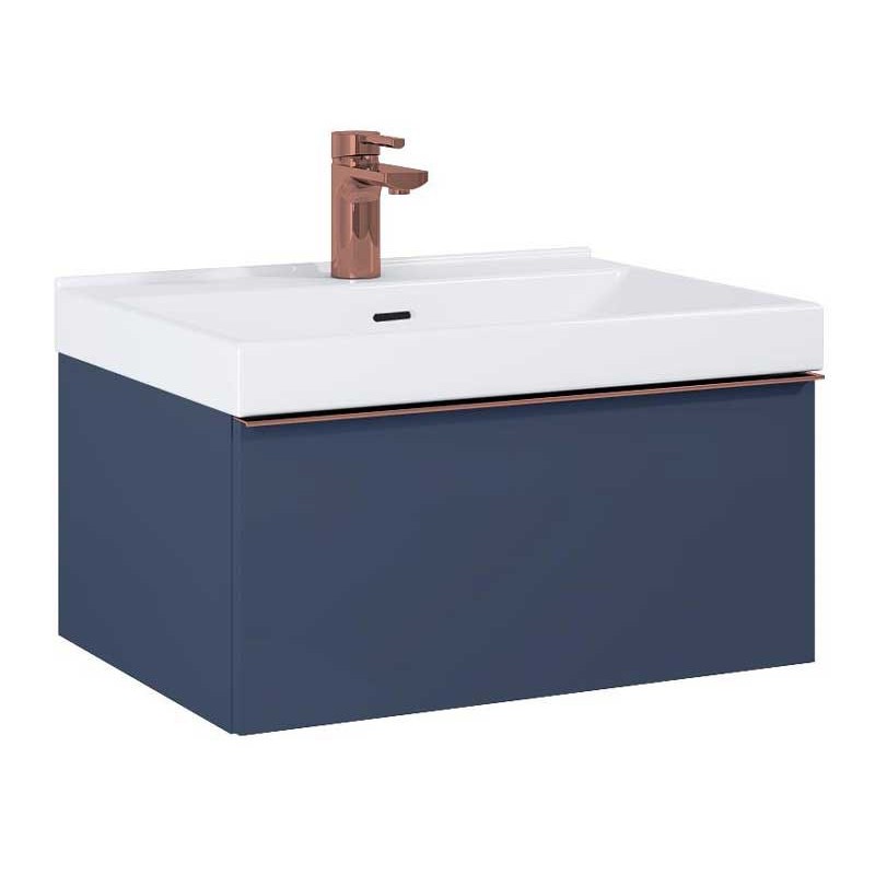 Elita Look Navy Blue Matt Szafka Z Umywalką Maxxi 60 cm (RE010603027030+RE040600078060)