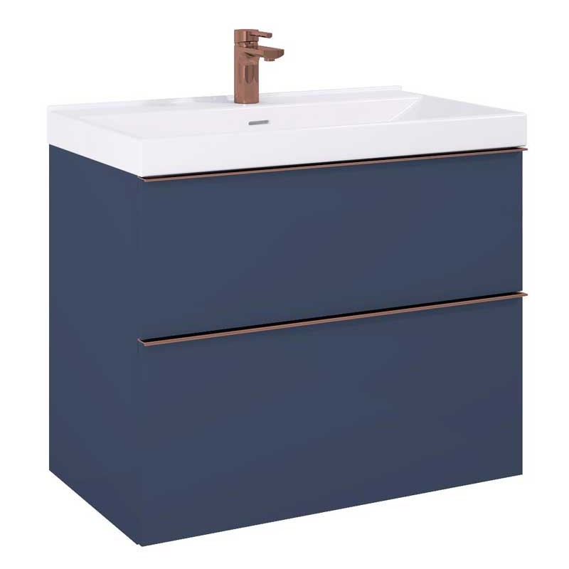 Elita Look Navy Blue Matt Szafka Podwójna Pod Umywalkę 80 cm (RE010801027030)
