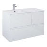 Elita Split White High Gloss Szafka Z umywalką Skappa 100 cm Lewa (RE011006158060+RE041004068060)