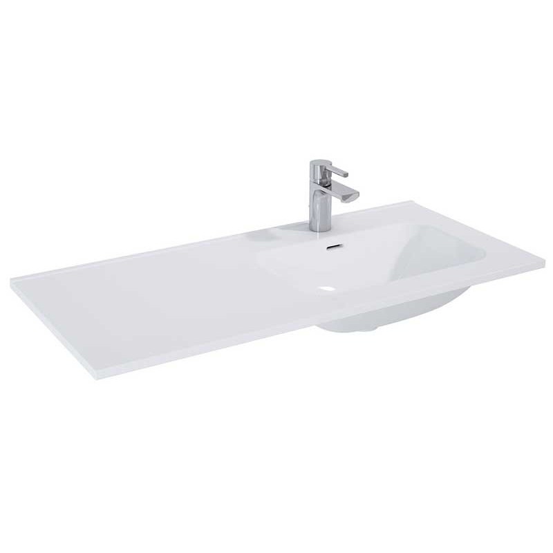 Elita Split White High Gloss Szafka Z umywalką Skappa 120 cm Lewa (RE011206258060+RE041204168060)