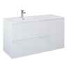 Elita Split White High Gloss Szafka Z umywalką Skappa 120 cm Lewa (RE011206258060+RE041204168060)