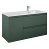 Elita Split Forest Green Matt Szafka Z umywalką Skappa 120 cm Prawa (RE011205257010+RE041205168060)