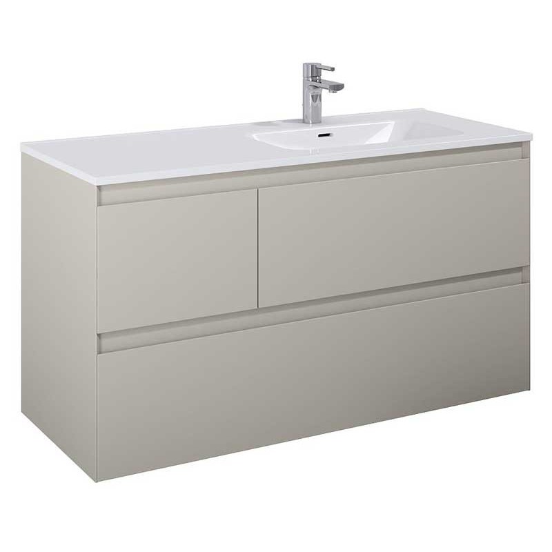 Elita Split Fume Matt Szafka Z umywalką Skappa 120 cm Prawa (RE012005157020+RE041205168060)