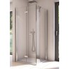 SanSwiss Solino SOLF1+SOLT1 Kabina prysznicowa L 90x100x200 cm chrom, Szkło Przezroczyste (SOLF1G0905007+SOLT110005007)