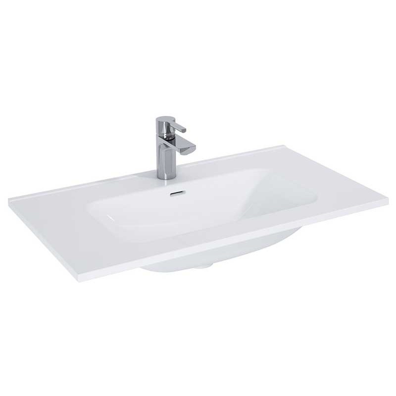 Elita Split White High Gloss Szafka Z umywalką Skappa 80 cm (RE010800058060+RE040803068060)