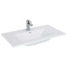 Elita Split White High Gloss Szafka Z umywalką Skappa 80 cm (RE010800058060+RE040803068060)