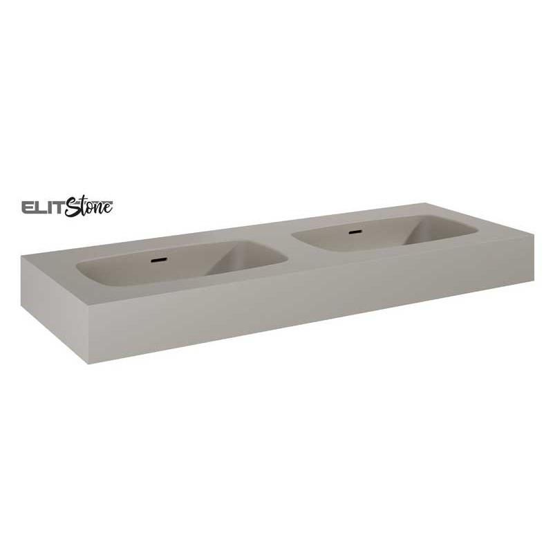 Elita Dimple Umywalka Marmur Ścienna Duo 120 cm MARMUR FUME MATT (RE041200027020)