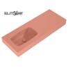 Elita Dimple Umywalka Marmur Ścienna Lewa 120 cm (60+60) MARMUR TERRA PINK MATT (RE041201026600)