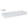 Elita Dimple Umywalka Marmur Ścienna Prawa 120 cm (60+60) MARMUR WHITE MATT (RE041202025290)