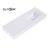Elita Dimple Umywalka Marmur Ścienna Prawa 120 cm (60+60) MARMUR WHITE MATT (RE041202025290)