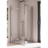 SanSwiss Solino SOLF1 G+D Kabina prysznicowa 90x90x200 cm chrom, Szkło Przezroczyste (SOLF1D0905007+SOLF1G0905007)