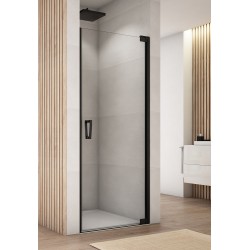 SanSwiss Cadura CA1C Drzwi Prysznicowe 75x200 cm czarna Szkło Przezroczyste (CA1CD0750607)