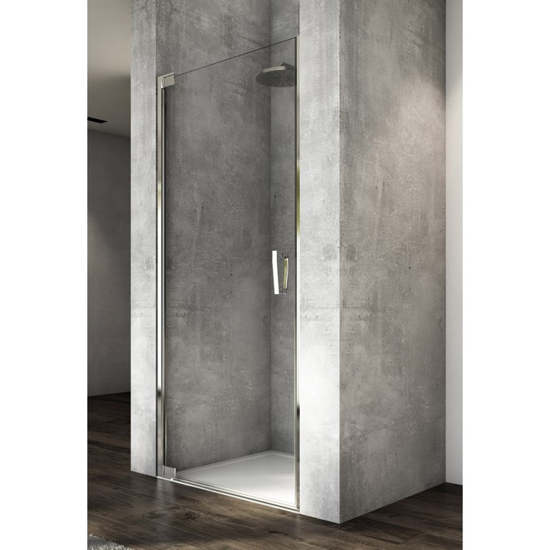 SanSwiss Cadura CA1C Drzwi Prysznicowe 80x200 cm Chrom Szkło Przezroczyste (CA1CG0805007)